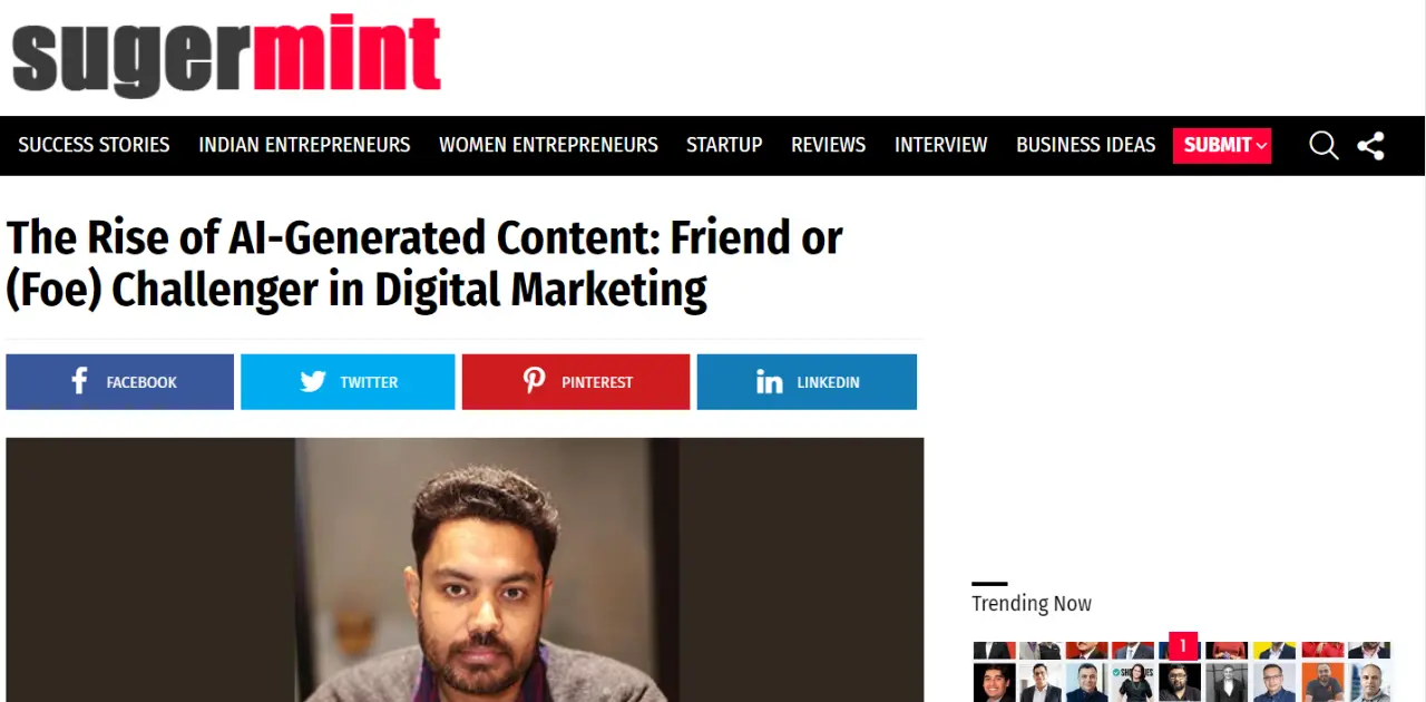 Sugar Mint interview with Nitin Tyagi